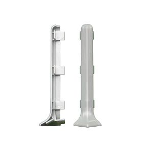 Угол внешний Bonkeel из ПВХ для алюминиевого плинтуса AL60, серый